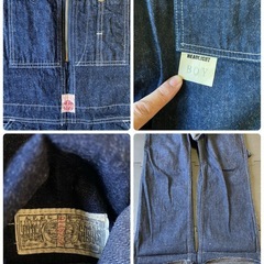 【Y00045】BEAMS BOY × HEAD LIGHT（ビームスボーイ × ヘッドライト）オーバーオール　ONE SIZEの画像