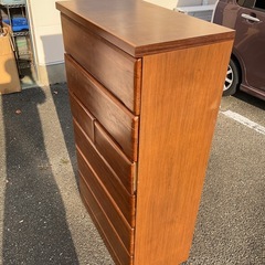 木製タンス　6段タンス　の画像