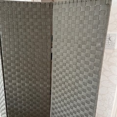 スクリーンついたて、折りたたみ式茶色の画像