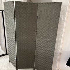 スクリーンついたて、折りたたみ式茶色の画像