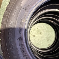 グッドイヤー　145/80R13 スタッドレス4本セットバリ溝の画像