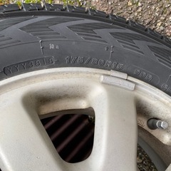 パジェロミニ　純正　アルミホイル&スタッドレスタイヤ4本セット　　の画像