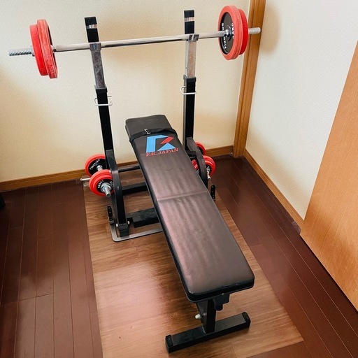 美品♪ベンチプレス、バーベルセット