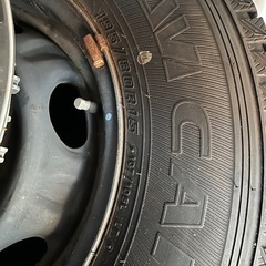 195/80R15グッドイヤーアイスナビカーゴ　タイヤホイール4本セットの画像
