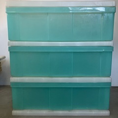 お話し中【受渡し場所色々】収納ケース２個の画像