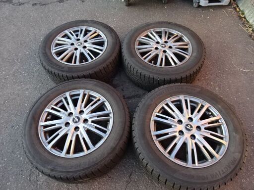 【恵庭】ヨコハマスタッドレスタイヤ+アルミホイール　215/60R16　PRACTIVA　BP02　4本セット　20年製