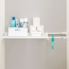 【ニトリ】 スペース有効活用できる　ポールつっぱり棚(幅73-112)の画像