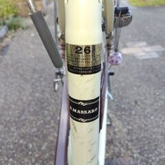 「交渉中」自転車26インチ（タイヤパンク品）の画像