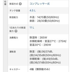 除湿器　シャープ　CV-J120の画像