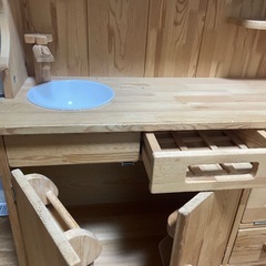 木製キッズキッチンの画像