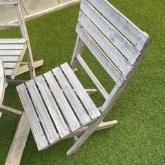 未使用　アンティーク調　テーブルチェア3点の画像