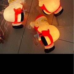 クリスマスイルミネーション サンタクロースの画像