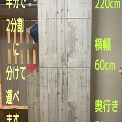 ❤️断捨離早い者勝ち　高さのある薄型ロング収納棚　棚ラックの画像