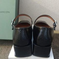 ANGEL ALARCON ストラップパンプス （ブラック）24㎝　ヒール4㎝の画像