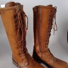 AIGLE レザー ロングブーツ レースアップ レディース　36 AIGLE  /  サイズ : 23cmの画像