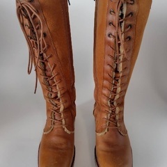 AIGLE レザー ロングブーツ レースアップ レディース　36 AIGLE  /  サイズ : 23cmの画像