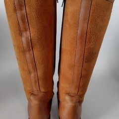 AIGLE レザー ロングブーツ レースアップ レディース　36 AIGLE  /  サイズ : 23cmの画像