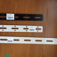 L型カラーアングル　一式　黒と白　棚の作製にどうぞご利用ください。の画像