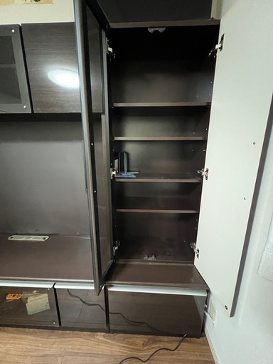 テレビ台 収納家具 モダン シック ダークブラウン