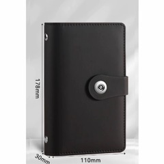 【新品】100万円チャレンジ対応✨お札貯金ファイル／家計管理・封筒貯金にも◎（ブラック）の画像