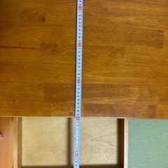 天然木デスク＆チェアセット　ちょこっと休憩にの画像