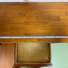 天然木デスク＆チェアセット　ちょこっと休憩にの画像