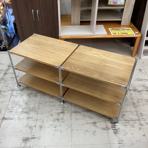 中古品　シミあり　無印良品　AVラック　公田店