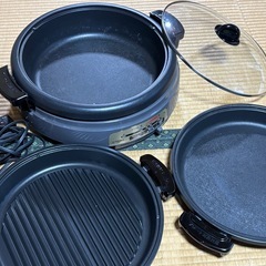 一台三役のホットプレートの画像