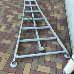 アルミ製 三脚脚立 園芸　アルミ　三脚　脚立　約300cmの画像