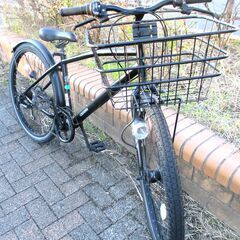 中古自転車 COGHORN 実用 自転車 6段変速 27インチ LEDオートライト ブラック 通勤 通学 近所のお出掛けなどにの画像