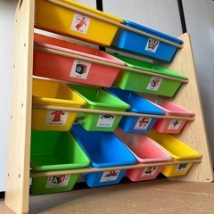 （取引中）おもちゃ箱　おもちゃ収納　トイハウスラックの画像