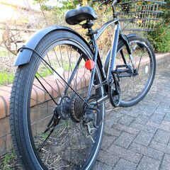 中古自転車 COGHORN 実用 自転車 6段変速 27インチ LEDオートライト ブラック 通勤 通学 近所のお出掛けなどにの画像