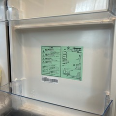【動作良好】ハイセンス 2ドア冷凍冷蔵庫 135L／2022年製／一人暮らしの画像