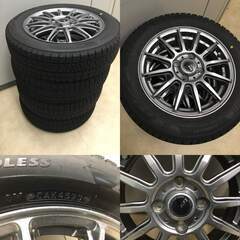 🍑お取引成立しました！【🍀美品】ブリヂストン・スタットレスタイヤ「VRX２」アルミホィール付・合計4本の画像