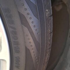 30後期ヴェルファイア☆ZA純正18インチ タイヤアルミホイールセットの画像