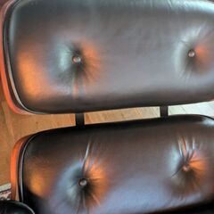 イームズ　ラウンジチェア　オットマン付き　リプロダクト中古の画像