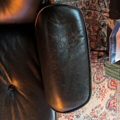 イームズ　ラウンジチェア　オットマン付き　リプロダクト中古の画像