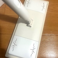 ★配送不可   無印良品  フローリングワイパーヘッド+ポール・ニトリ  抗菌防臭ワンタッチダストボックス・バンカーズボックス   3点セット  バラ売り不可の画像