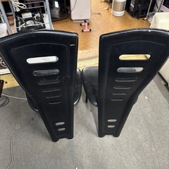 ダイニングチェア 二脚セット ブラックの画像
