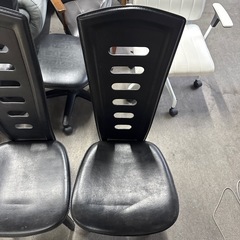 ダイニングチェア 二脚セット ブラックの画像