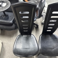 ダイニングチェア 二脚セット ブラックの画像