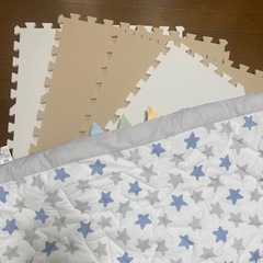 ベビーサークル　 120×120 hugmuu 正方形　🌼(必要であればベビーマットとジョイントマット)🌼の画像