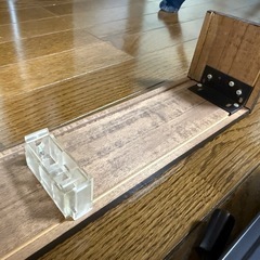 ブラインドカーテン 木目ブラウンの画像