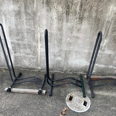 自転車 スタンド スチール製  3個
の画像