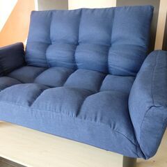 2-9　未使用/新品　ソファー 2人掛け リクライニング ひじ掛け ローソファ フロアソファ コンパクト ファブリック ソファの画像