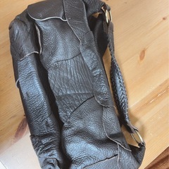 バッグ　レディース　ファー&牛革の画像