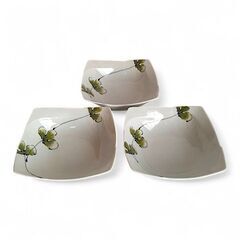 波佐見焼　福峰窯　角皿　３枚　中鉢　取り皿　有田　陶器市の画像