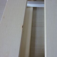 2-14※取引中/売約済***********　未使用/新品　アウトレット　 天然木パイン すのこ ベッド すのこベットセミダブルベット すのこベッド フレーム 2段階　 ローベッド ローベット ベットの画像