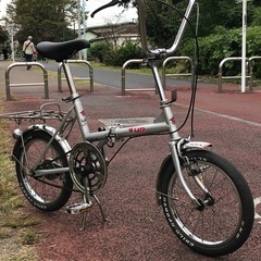 1970年代 宮浦製作所 16インチ折り畳み自転車 昭和レトロな自転車をお探しの方におすすめの画像