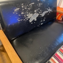 【急ぎ】カバーをかければまだ使える！レザーソファ無料でどうぞの画像